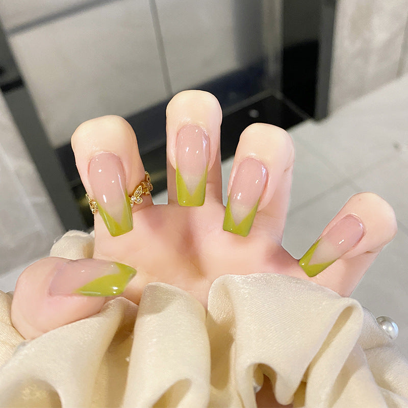 Faux-ongles French Vert