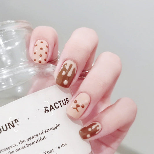 Faux-ongles Chocolat